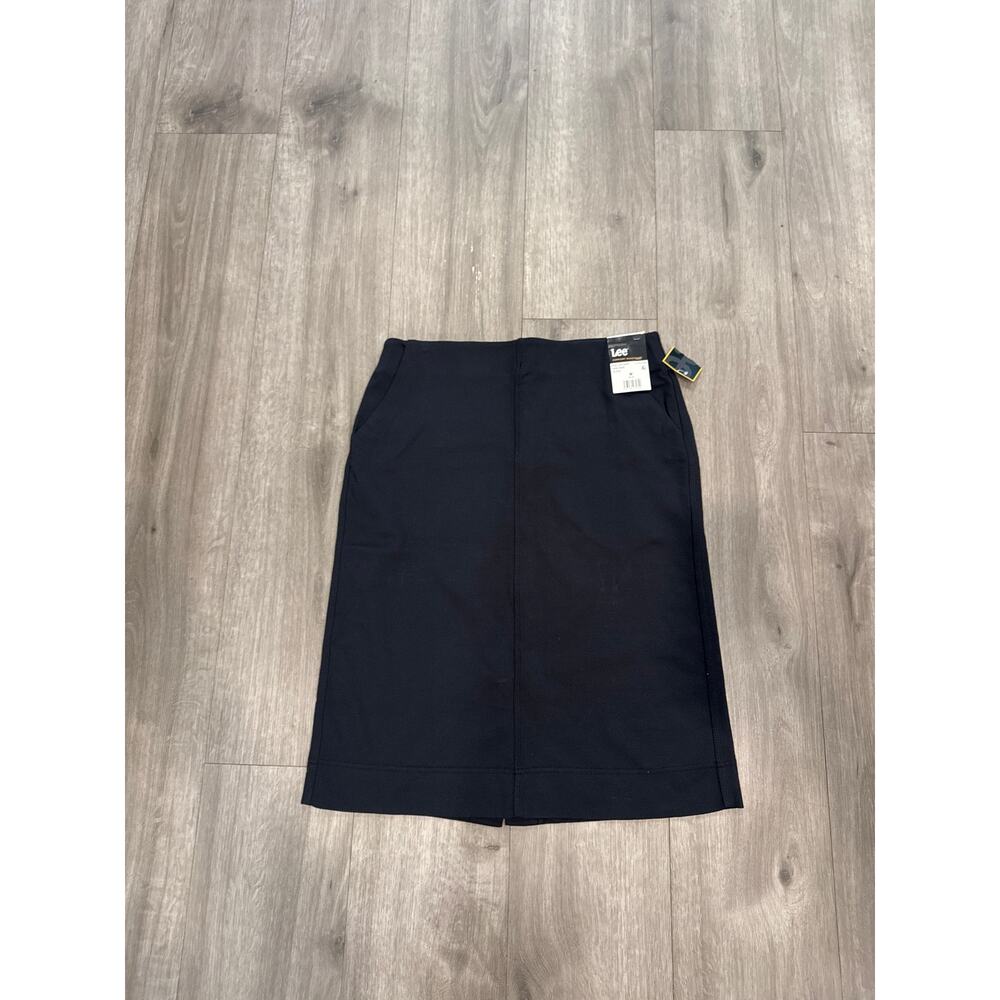 Lee Comfort Waistband Pull-on High Waisted Black Skirt Women's Size M